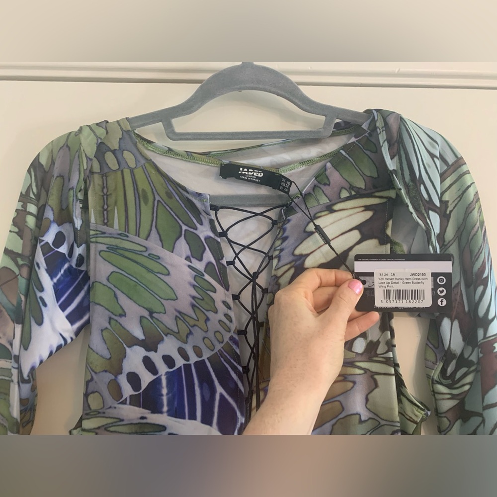 Jaded London Butterfly Print Dress - Picture 6 of 15